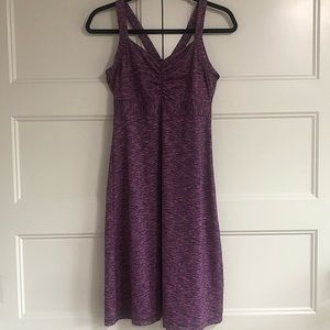 PrAna Amaya Space Dye Dress Dark Eggplant Size M
